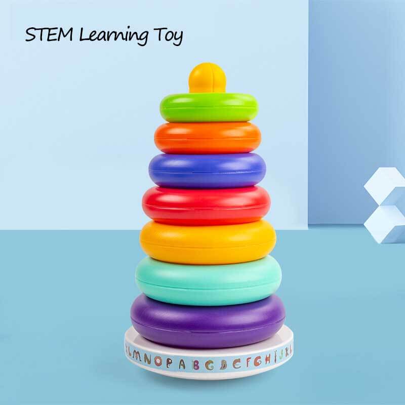 Fidtoy Baby Stacking Ring Toy Sensory Development Learning Toy