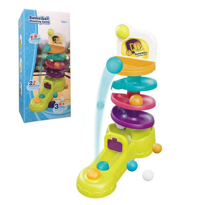 Fidtoy Wooden Marble Run Toy for Toddlers | STEM Building Set for Fine Motor Skills & Logic Development