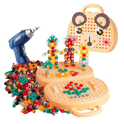 Fidtoy Jeu de construction créatif et tournevis pour enfants | Compétences STEM et motricité fine