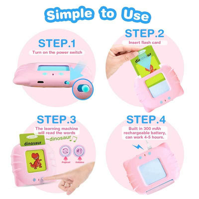 Fidtoy Interactive Speak & Learn Flashcards Toy for Toddlers