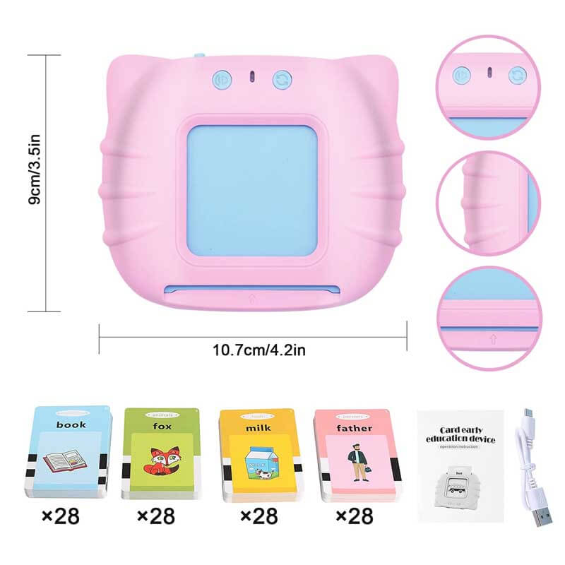 Fidtoy Interactive Speak & Learn Flashcards Toy for Toddlers