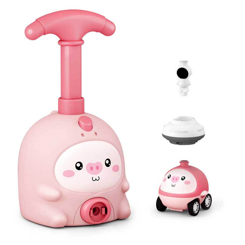 Fidtoy Balloon-Powered Car Toy for Toddlers 1-5 | STEM Learning & Dual-Mode Racing and Flying