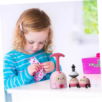 Fidtoy Balloon-Powered Car Toy for Toddlers 1-5 | STEM Learning & Dual-Mode Racing and Flying