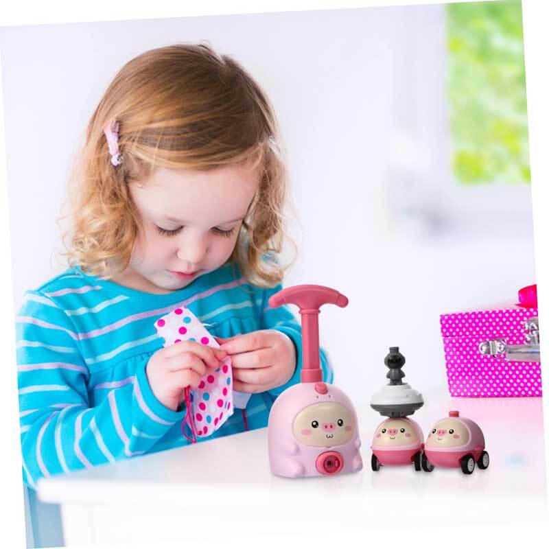 Fidtoy Balloon-Powered Car Toy for Toddlers 1-5 | STEM Learning & Dual-Mode Racing and Flying
