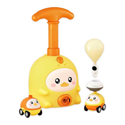 Fidtoy Balloon-Powered Car Toy for Toddlers 1-5 | STEM Learning & Dual-Mode Racing and Flying