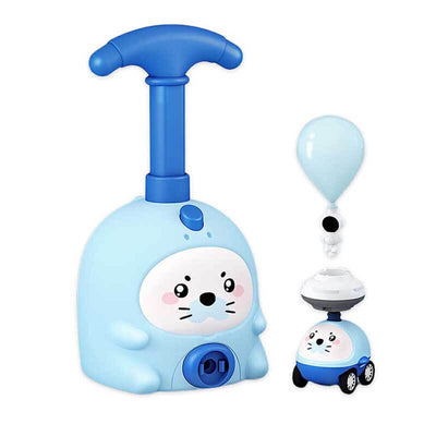 Fidtoy Balloon-Powered Car Toy for Toddlers 1-5 | STEM Learning & Dual-Mode Racing and Flying