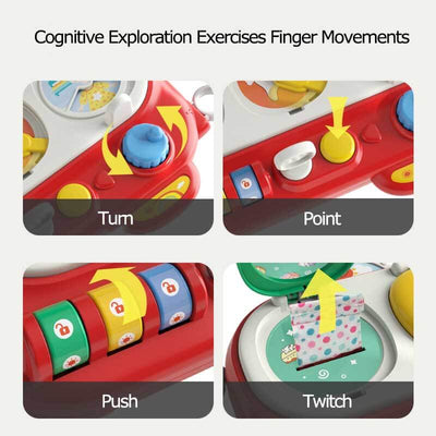 Fidtoy Busy Montessori Toy – Interactive Baby Sensory Activity Cube for Toddlers