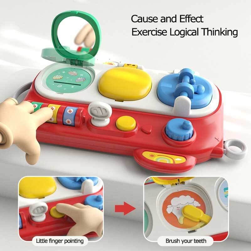 Fidtoy Busy Montessori Toy – Interactive Baby Sensory Activity Cube for Toddlers