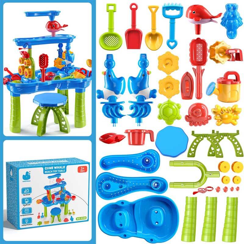 Fidtoy Water Table Play Set 3 Tier Outdoor Sand Water Toy