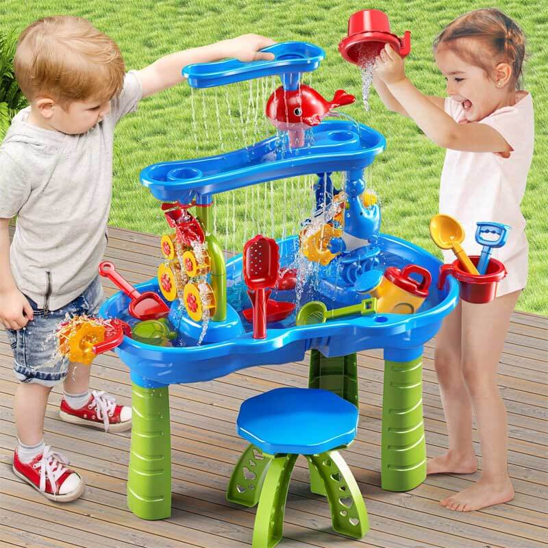 Fidtoy Water Table Play Set 3 Tier Outdoor Sand Water Toy