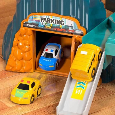 Fidtoy Dinosaur Race Track Toy for Kids Ages 4-8 Creative Racing Set