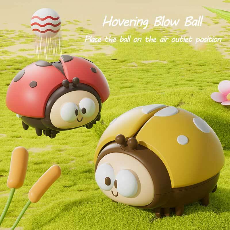 Juguete de pelota de mariquita que sopla Fidtoy – Juguete sensorial flotante para niños de 3+ años