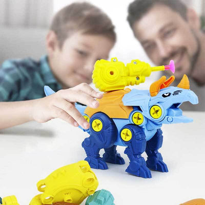 Fidtoy Take Apart Dinosaur Kit for Kids 3-8 | STEM Educational Buildable Dinosaur Toys