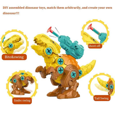 Fidtoy Take Apart Dinosaur Kit for Kids 3-8 | STEM Educational Buildable Dinosaur Toys