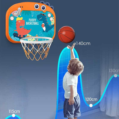Fidtoy Indoor Mini Basketball Hoop for Toddlers | Adjustable Height & Kids Motor Skills