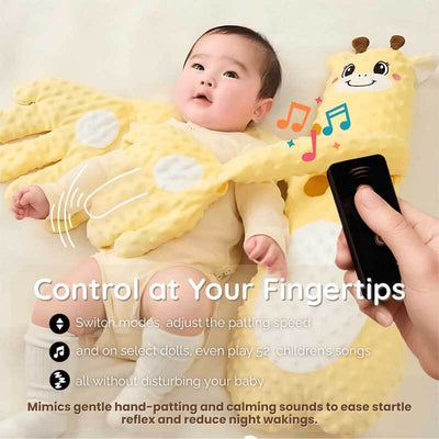 Fidtoy PatPat Pal – Peluche dinosaure avec fonction de tapotement doux pour le sommeil de bébé