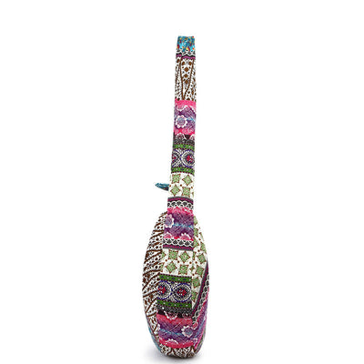 Buddha Stones Cotton Stripes Print Crossbody Bag Shoulder Bag Crossbody Bag&Shoulder Bag BS 12