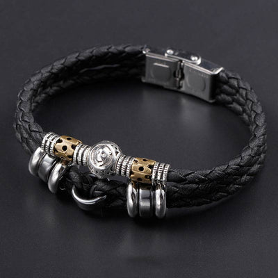 Buddha Stones 12 Constellations of the Zodiac Hematite Protection Bracelet Bracelet BS Leo