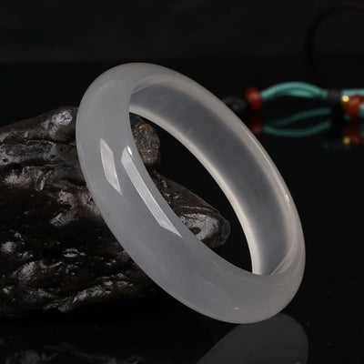 Buddha Stones Natural Translucent Golden Silk Jade Wealth Luck Bracelet Bangle Bracelet Bangle BS 8