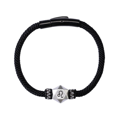 Buddha Stones 999 Sterling Silver 12 Constellations of the Zodiac Protection Handmade String Bracelet - image 12