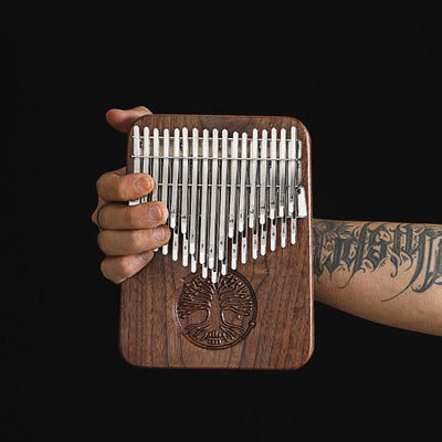 Buddha Stones Kalimba 34 Keys Thumb Piano Tree of Life Design Portable Finger Marimba Piano 3