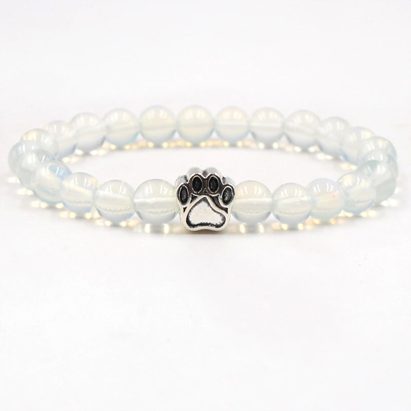Buddha Stones “Save A Dog” Bracelet Bracelet Bracelet Opal (Love ♥ Success)