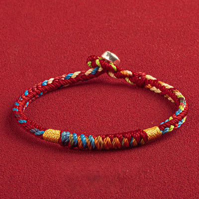 Buddha Stones "May You Be Safe And Lucky In The Year Ahead" Multicolored Bracelet Bracelet BS 9