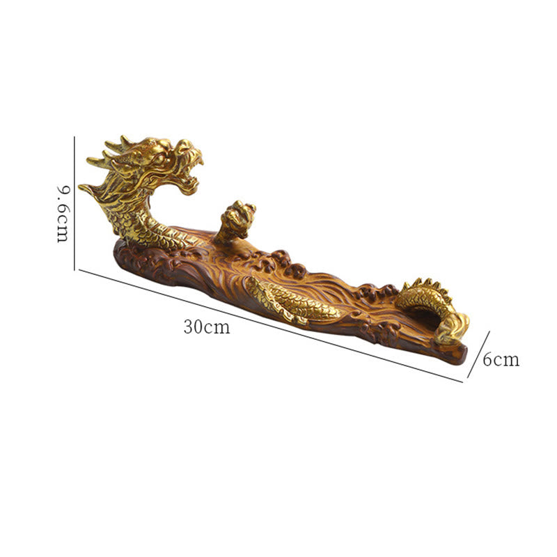 Buddha Stones Dragon Protection Ceramic Stick Incense Burner Decoration Incense Burner BS 9