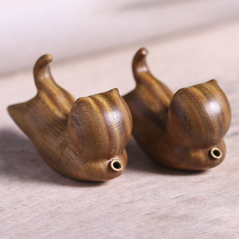 Buddha Stones Green Sandalwood Cute Cat Pattern Soothing Stick Incense Burner Decoration Incense Burner BS 13