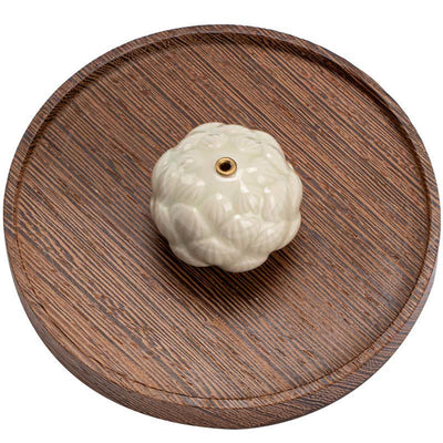 Buddha Stones Mini Lotus Flower Meditation Ceramic Stick Small Incense Burner Decoration Incense Burner BS 12