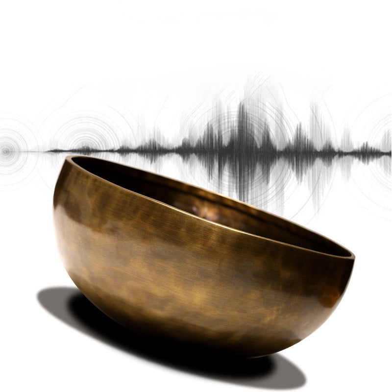 Buddha Stones Tibetan Sound Bowl Handcrafted for Healing and Meditation Positive Energy Singing Bowl Set Singing Bowl BS 5