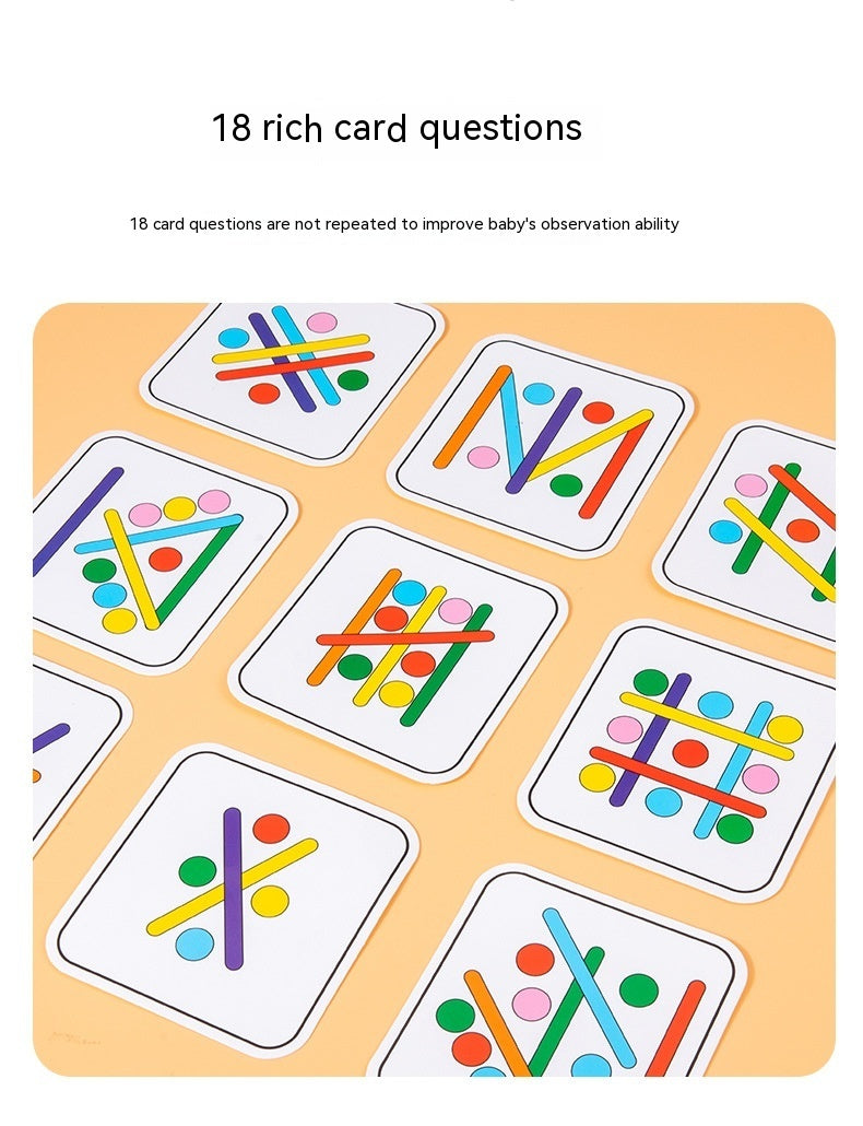 Rainbow Stick Early Education Thinking Puzzle Toy Children's Mathematics