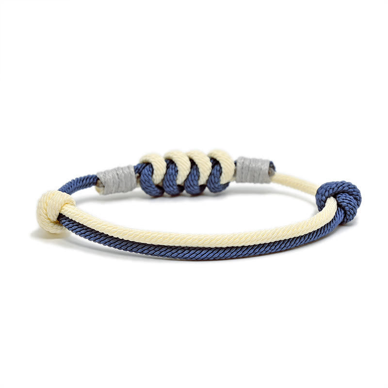 Buddha Stones Simple Design King Kong Knot Strength Braid String Bracelet Bracelet BS 8