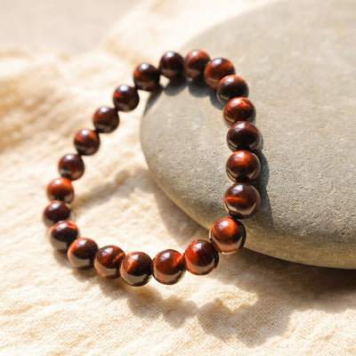 Foviel Natural Tiger Eye Healing Bead Bracelet