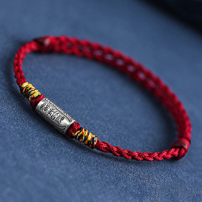 Foviel Handcrafted 925 Sterling Silver Everything Goes Well Design Protection Strength Bracelet Anklet