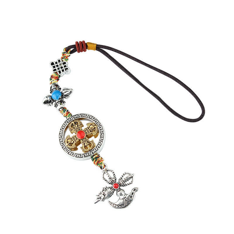 Buddha Stones Tibet Vajra Spiritual Power Car Hanging Decoration Car Hanging Decoration BS 11