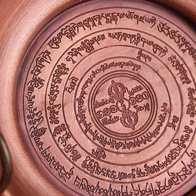 Buddha Stones Small Copper Prayer Altar Portable Burning Holder Incense Sage Smudging Rituals Use Items Prayer Altar BS 7