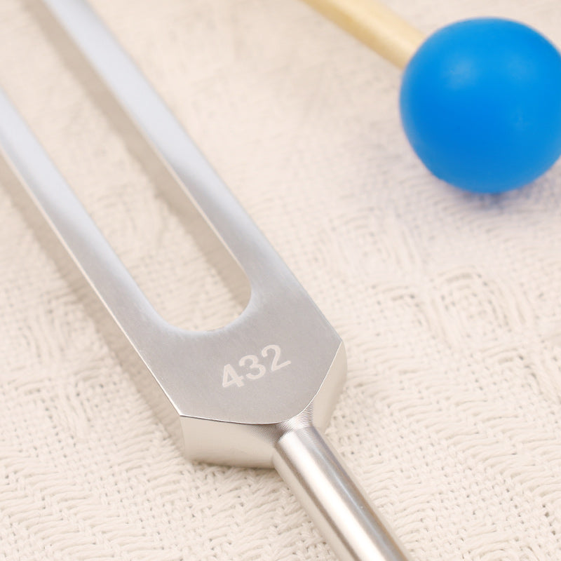 Buddha Stones Tuning Fork 432HZ Aluminum Alloy with Hammer for Mind and Spirit Healing Decorations buddhastoneshop 3