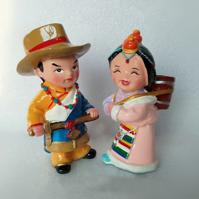 Buddha Stones Hand Painted Tibetan Figures Creative Home Office Car Decoration Ornament Desk Decoration BS 4