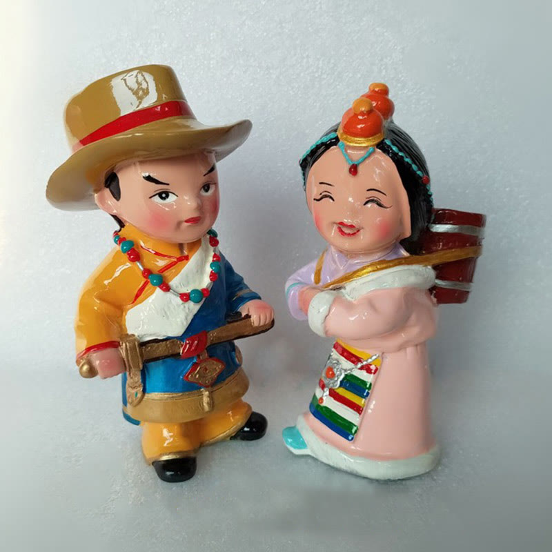 Buddha Stones Hand Painted Tibetan Figures Creative Home Office Car Decoration Ornament Desk Decoration BS 4