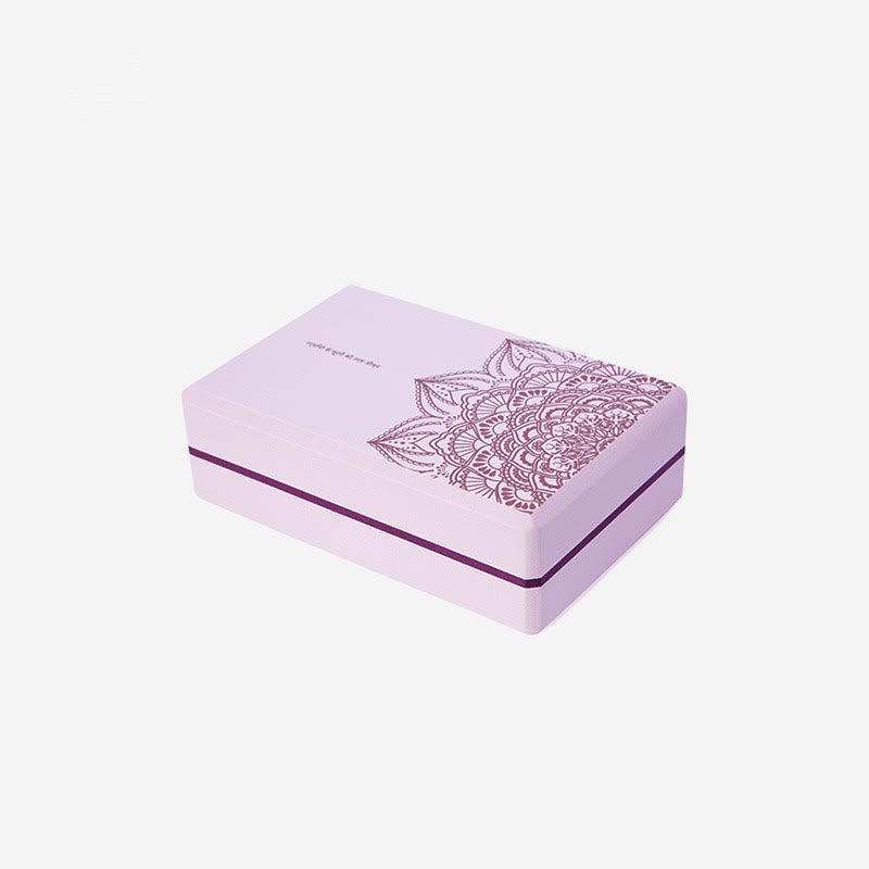 Buddha Stones Tibetan Mandala Mindful Soft Non-Slip Foam Yoga Block Yoga Block buddhastoneshop 2