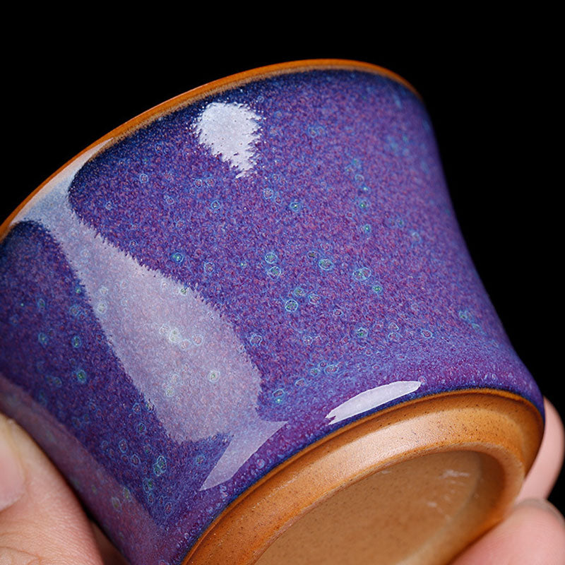 Buddha Stones Kiln Change Ceramic Bamboo Design Teacup Kung Fu Tea Cup Cup BS 13