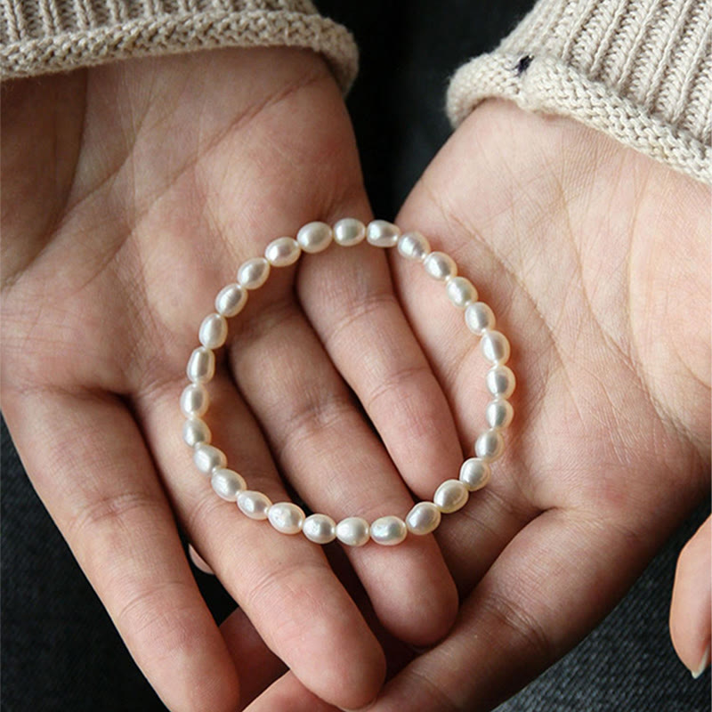 Buddha Stones Natural Pearl Healing Beaded Bracelet Bracelet BS 13