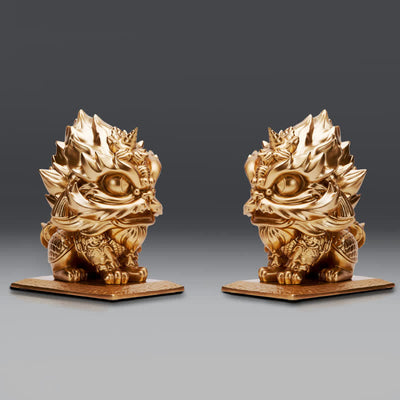 Buddha Stones Lion Statue Strength Resin Home Office Decoration Decorations BS 11