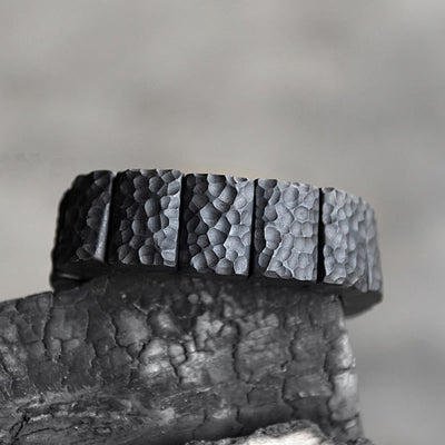 Buddha Stones Vintage Ebony Wood Texture Peace Couple Bracelet Bracelet BS 1