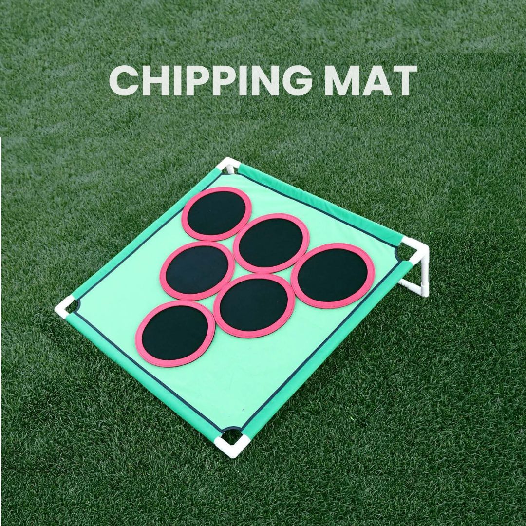 Alfombrilla de golf para chipping para practicar en el jardín – Ayuda portátil de entrenamiento de golf para uso en interiores y exteriores