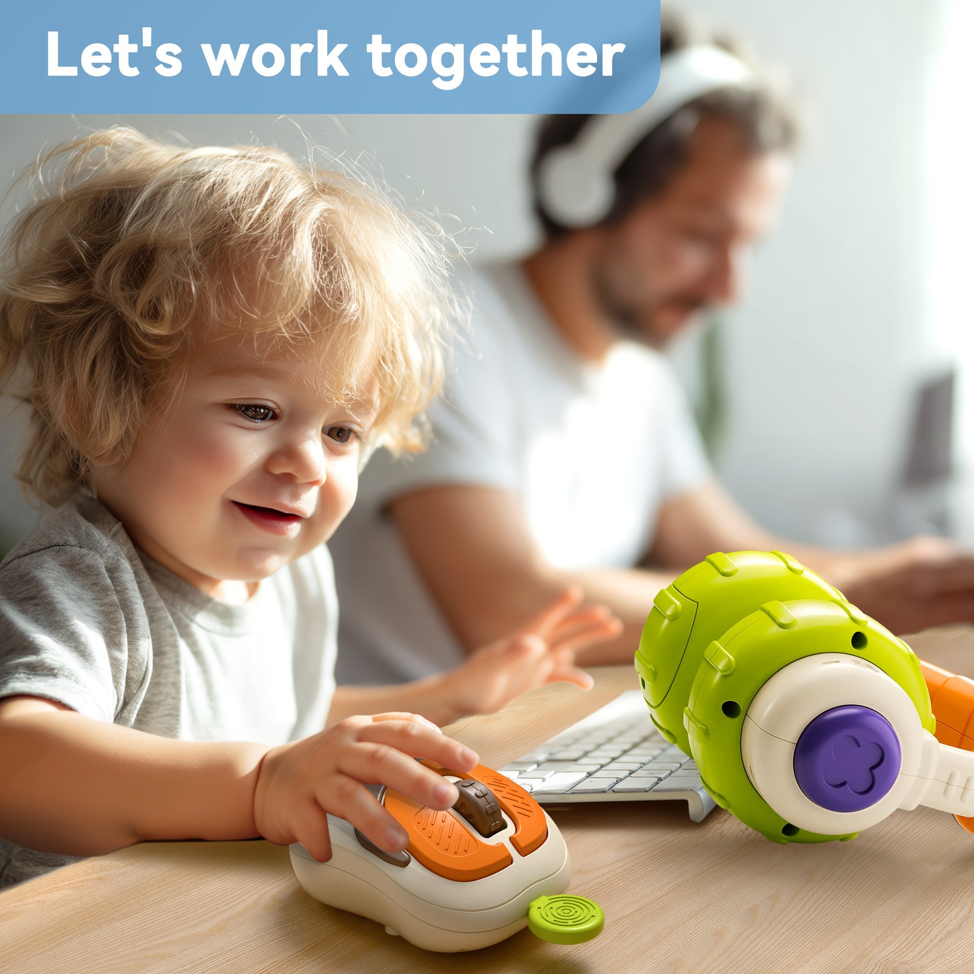 Fidtoy Baby Musical Headphone and Mouse Toy Set