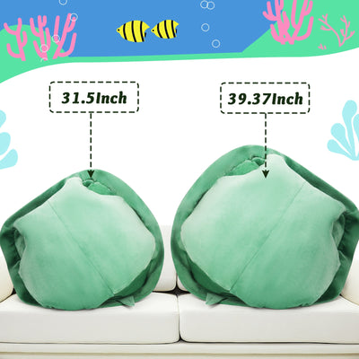 80CM Wearable Turtle Shell stuffed Animal Large Toy Plush Pillow Includes Filler Sea Turtle Costume stuffed Animal Gift For Kids Adults