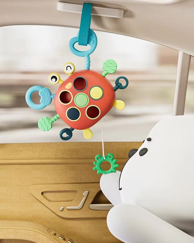 Silicone Pull Toys Crab Toddlers Montessori Toy