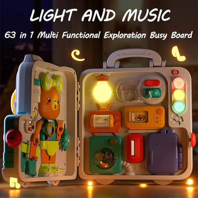 Fidtoy Mega Multi-activity Sensory Light and Sound Busy Kit for Babies Montessori Early Learning Play